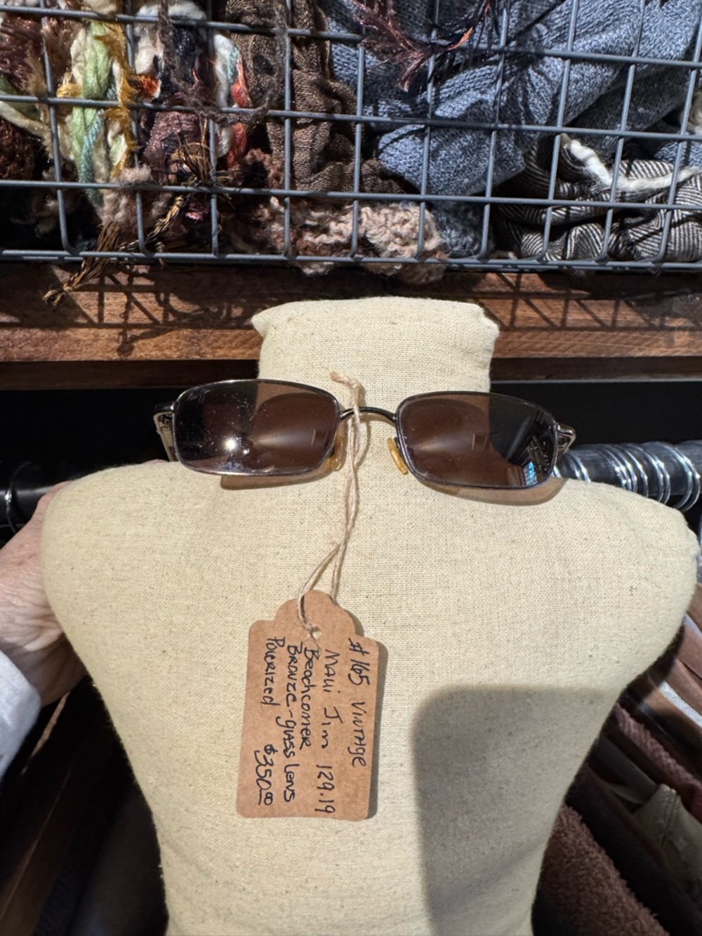 Maui Jim Bronze-Tinted Rectangular Sunglasses